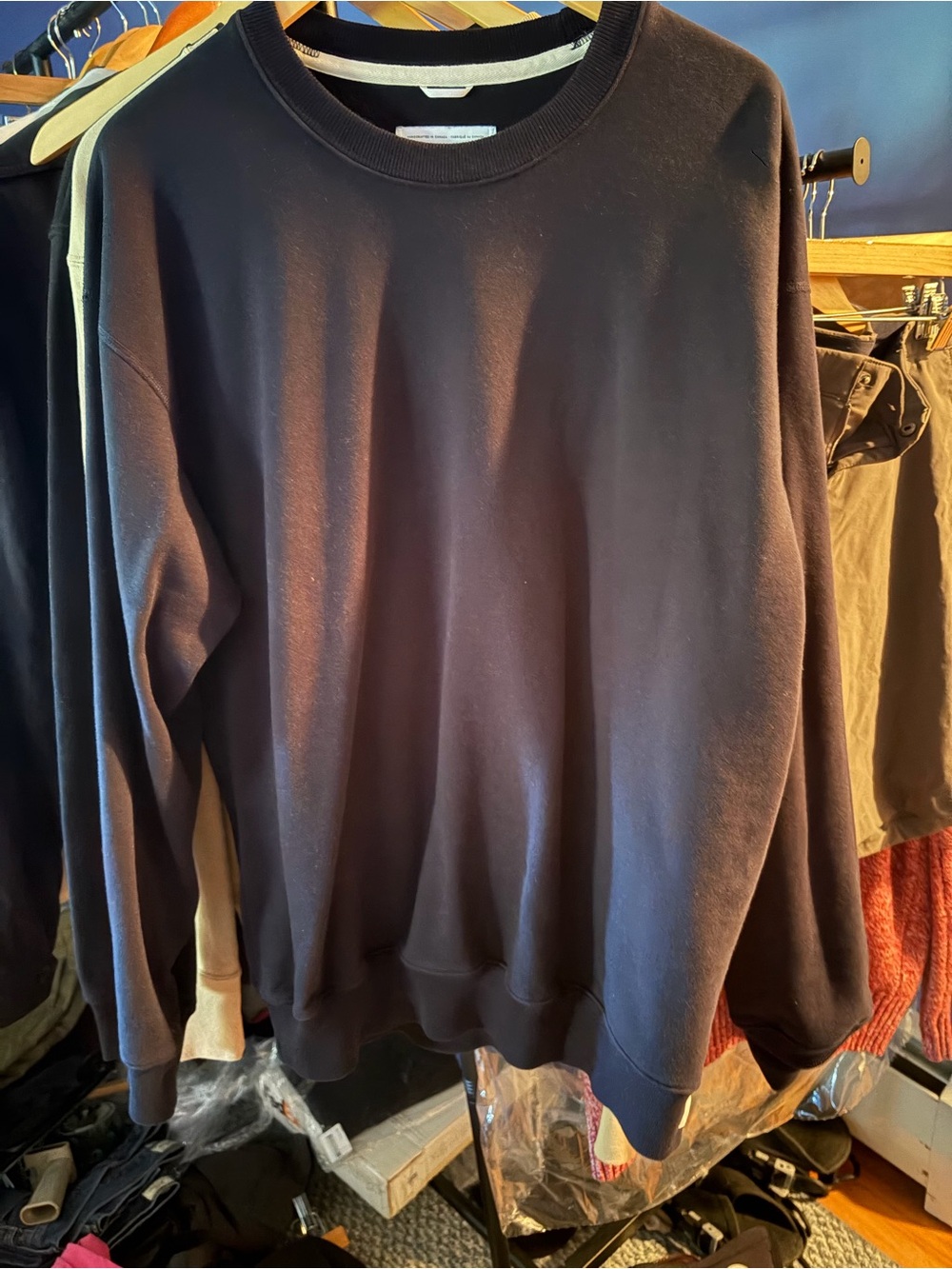 Reigning Champ Navy Crewneck Sweater